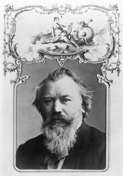 Johannes Brahms (1833-97) by Unbekannt Unbekannt